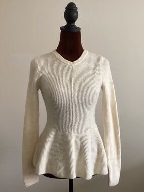 H&M long sleep peplum top
